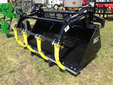 mds skid steer buckets|grapple attachments for tractor loader.